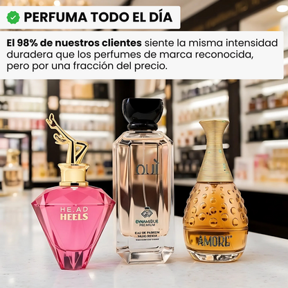 Combo de 3 perfumes inspiración: Giorgio Armani Sí, Dior J’adore y Lancôme La Vie Est Belle – 100ml