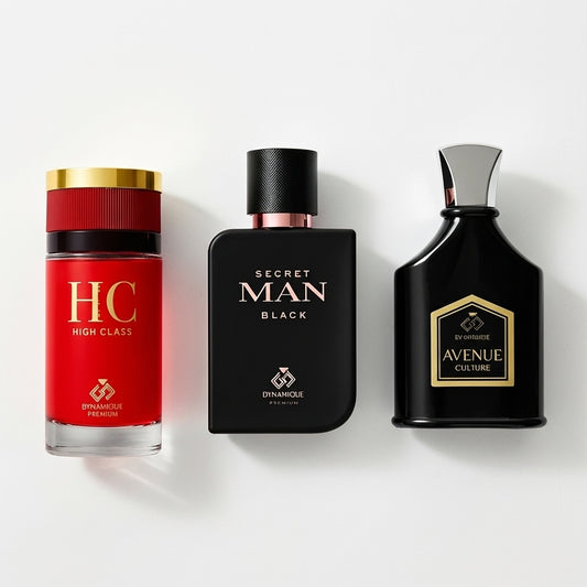 Combo de 3 perfumes inspiración: Bvlgari Man in Black, CH Men de Carolina Herrera y Armani Code 100ml