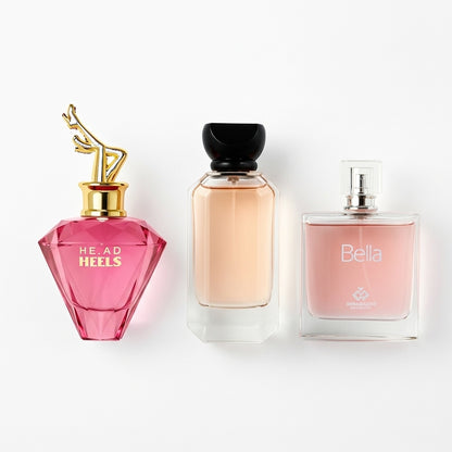 Combo de 3 perfumes inspiración: Carolina Herrera SÍ, Jean Paul Gaultier Scandal y Lancôme La Vie Est Belle (100ml)